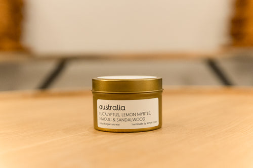 Australia - Lemon Canary Gold Tin Candle - 110ml