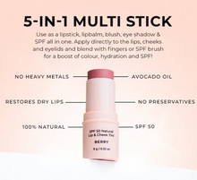 Load image into Gallery viewer, ** NEW ** Avocado Zinc Lip &amp; Cheek Tint - SPF 50