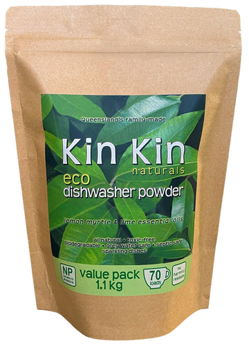 Kin Kin Naturals Dishwashing Powder - Lemon Myrtle & Lime - 1.1kg