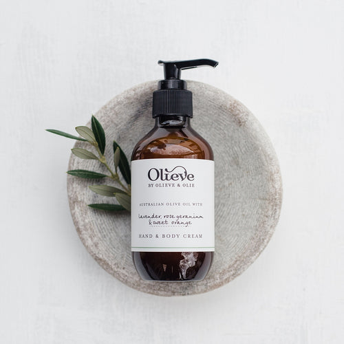 ** NEW ** Olieve & Ollie Hand & Body Cream - Bergamot, Clary Sage 200ml