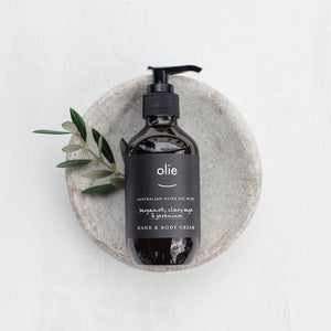 ** NEW ** Olieve & Ollie Hand & Body Cream - Bergamot, Clary Sage 200ml