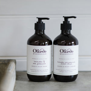 ** NEW ** Olieve & Ollie Hand & Body Wash - Lavender & Rose Geranium 500ml