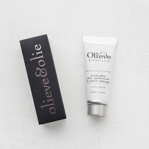 ** NEW ** Olieve & Ollie Hand Cream - Lavender, Rose Geranium & Sweet Orange 80ml