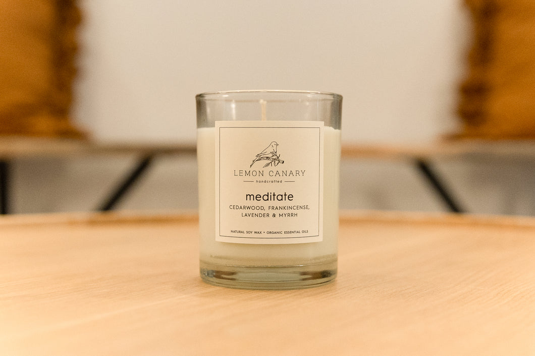 Meditate - Lemon Canary Votive Candle - 270ml