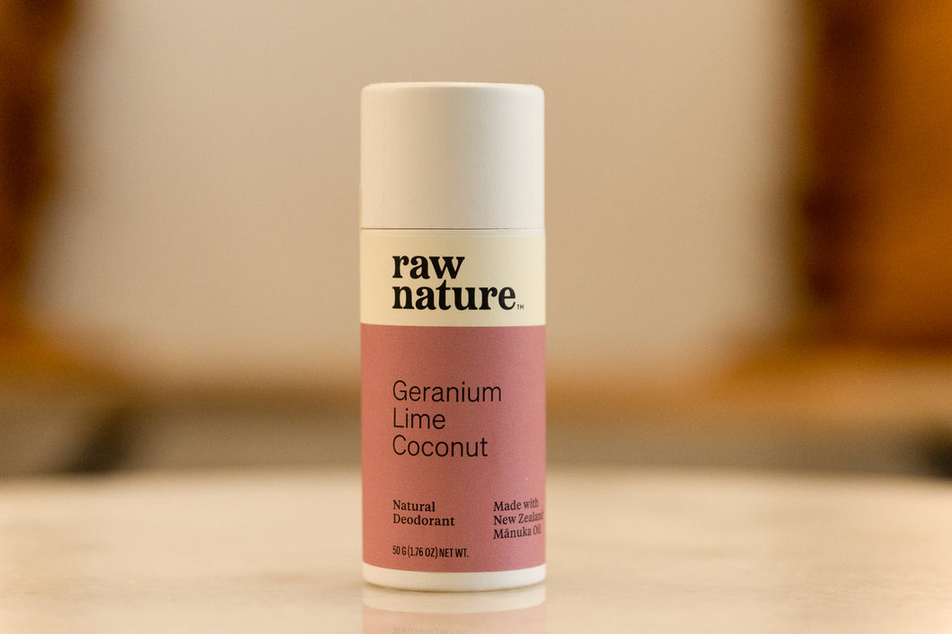 Raw Nature Geranium & Lime Deodorant - 50g