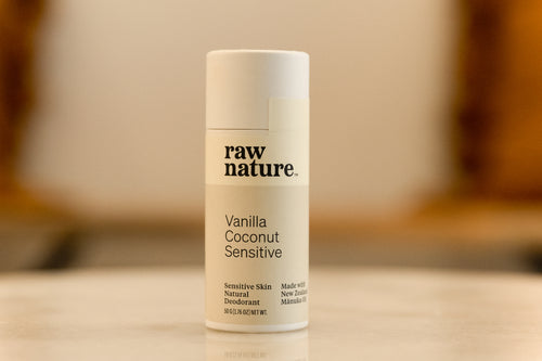 Raw Nature Vanilla, Coconut Deodorant (Sensitive Skin - Bi-Carb Free) - 50g