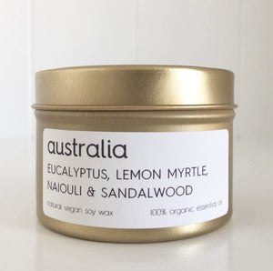 Australia - Lemon Canary Gold Tin Candle - 110ml