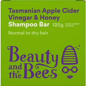 Tasmanian Apple Cider Vinegar & Honey Shampoo Bar - 120g