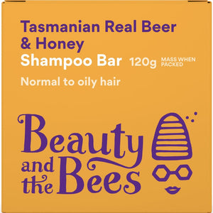 Tasmanian Real Beer & Honey Shampoo Bar (Ginger, Cinnamon, Nutmeg) 120g