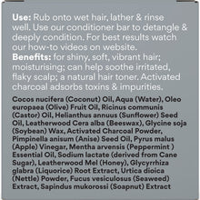 Load image into Gallery viewer, Voodoo Activated Charcoal &amp; Honey Shampoo - Liquorice &amp; Mint - 120g