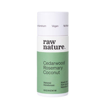 Load image into Gallery viewer, Raw Nature Cedarwood, Rosemary &amp; Coconut Deodorant - 50g