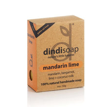 Load image into Gallery viewer, Dindi Mandarin Lime Bar Soap - 110g